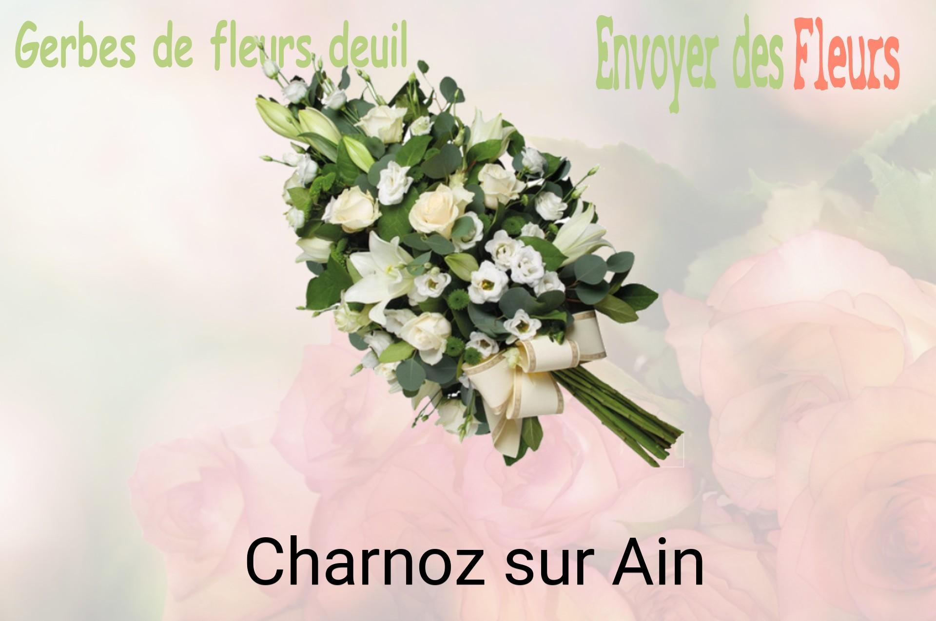 Gerbe de fleurs de deuil livrée à Charnoz-sur-Ain